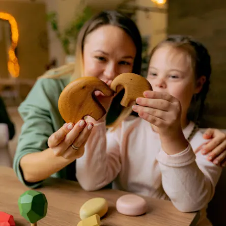 Picture of foster parent helping a teen in foster care